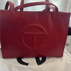 Telfar Red Tote Bag for Everyday Elegance
